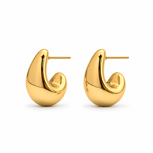 Nila Øreringe - Guld