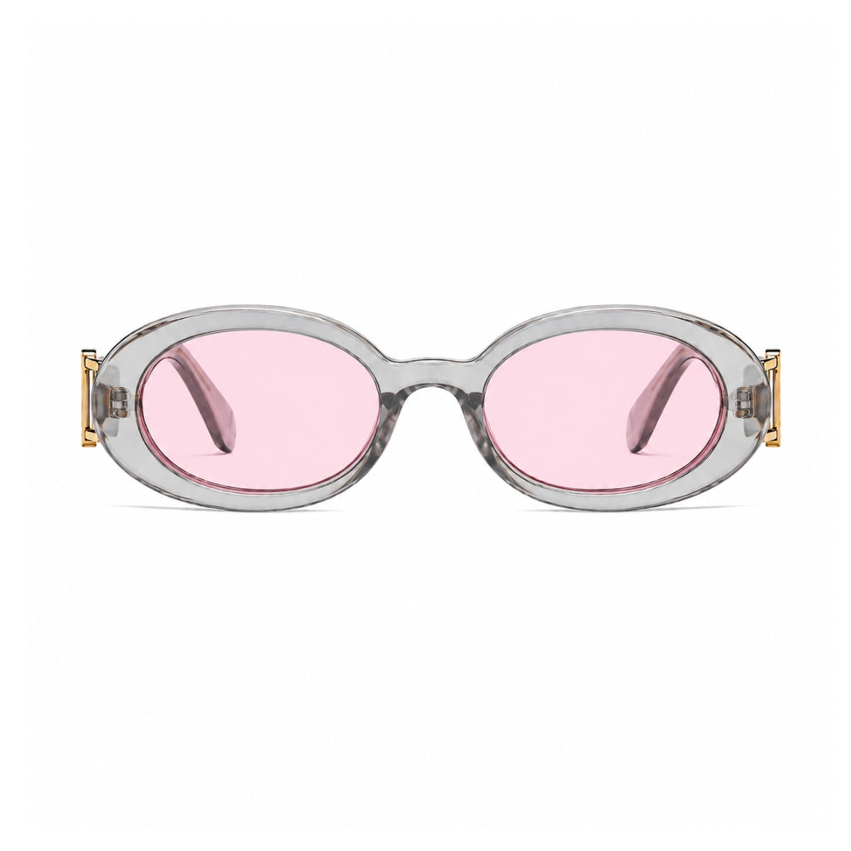 DD Solbrille Oval - Grå Pink