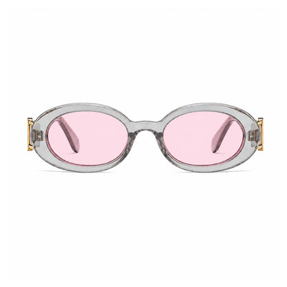 DD Solbrille Oval - Grå Pink