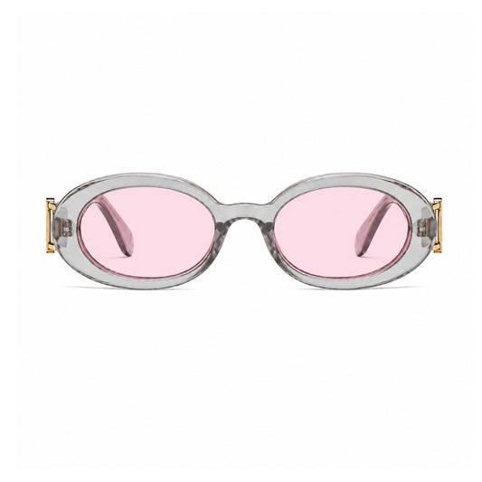 DD Solbrille Oval - Grå Pink