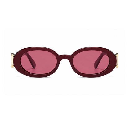 DD Solbrille Oval - Rødvins Rød