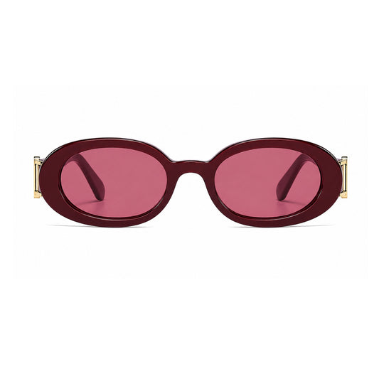 DD Solbrille Oval - Rødvins Rød