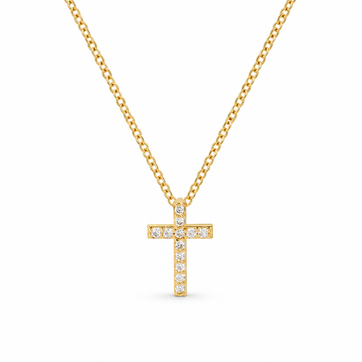 Cross Ketting - Goud