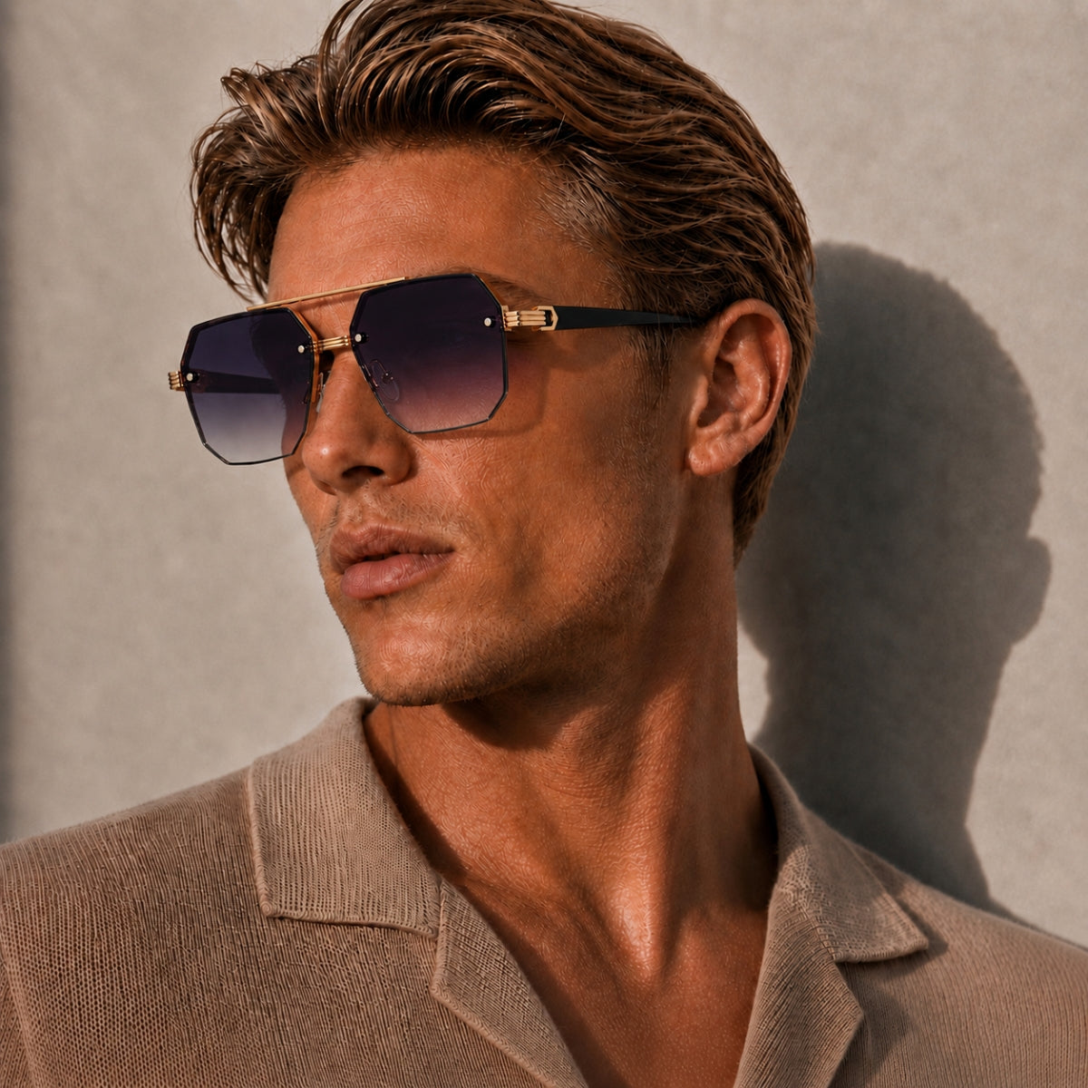 Avero Solbrille - Sort Guld Lilla