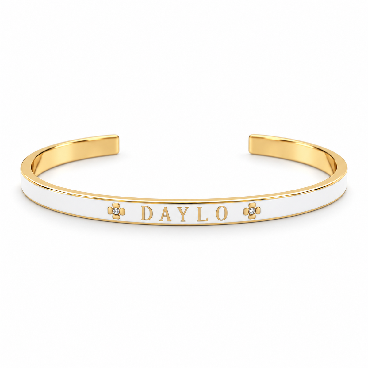 Armbånd - Guld/Hvid