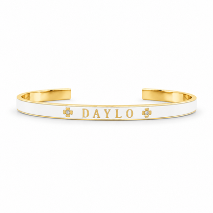 Armbånd - Guld/Hvid