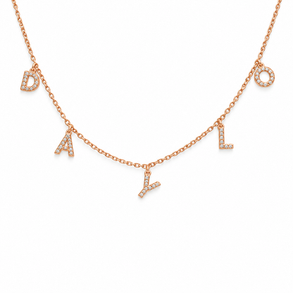Diamant Halskette - Roségold