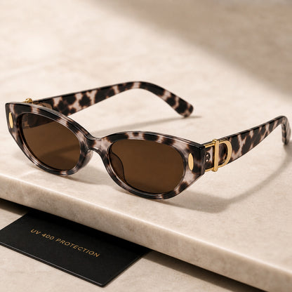 DD Solbrille - Hvid Leopard