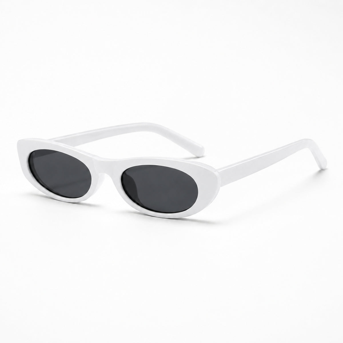 Suki Solbrille - Hvid Sort