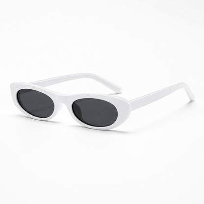 Suki Solbrille - Hvid Sort