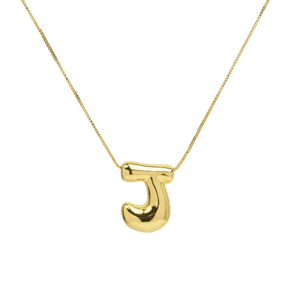 Chunky Letter Necklace - Gold