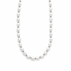 Zoey Parelketting - Zilver