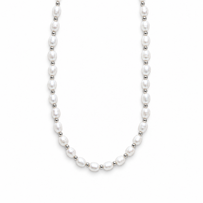 Zoey Parelketting - Zilver