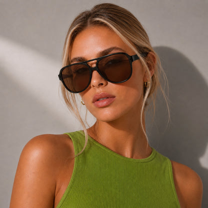 Sarena Solbrille - Sort Brun