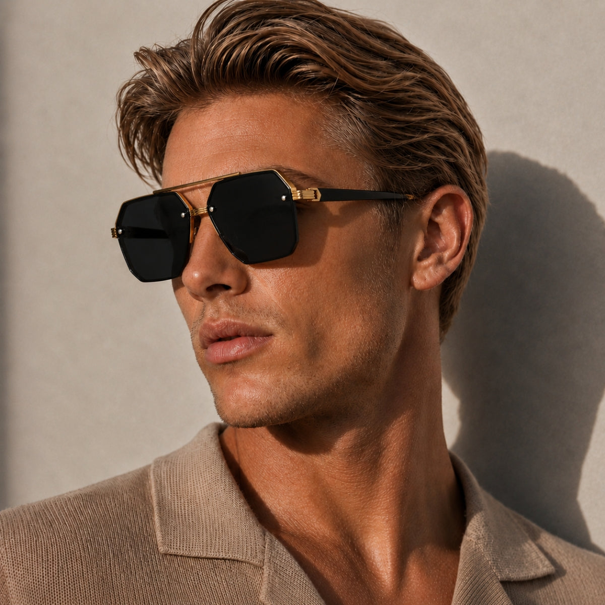 Avero Solbrille - Sort Guld