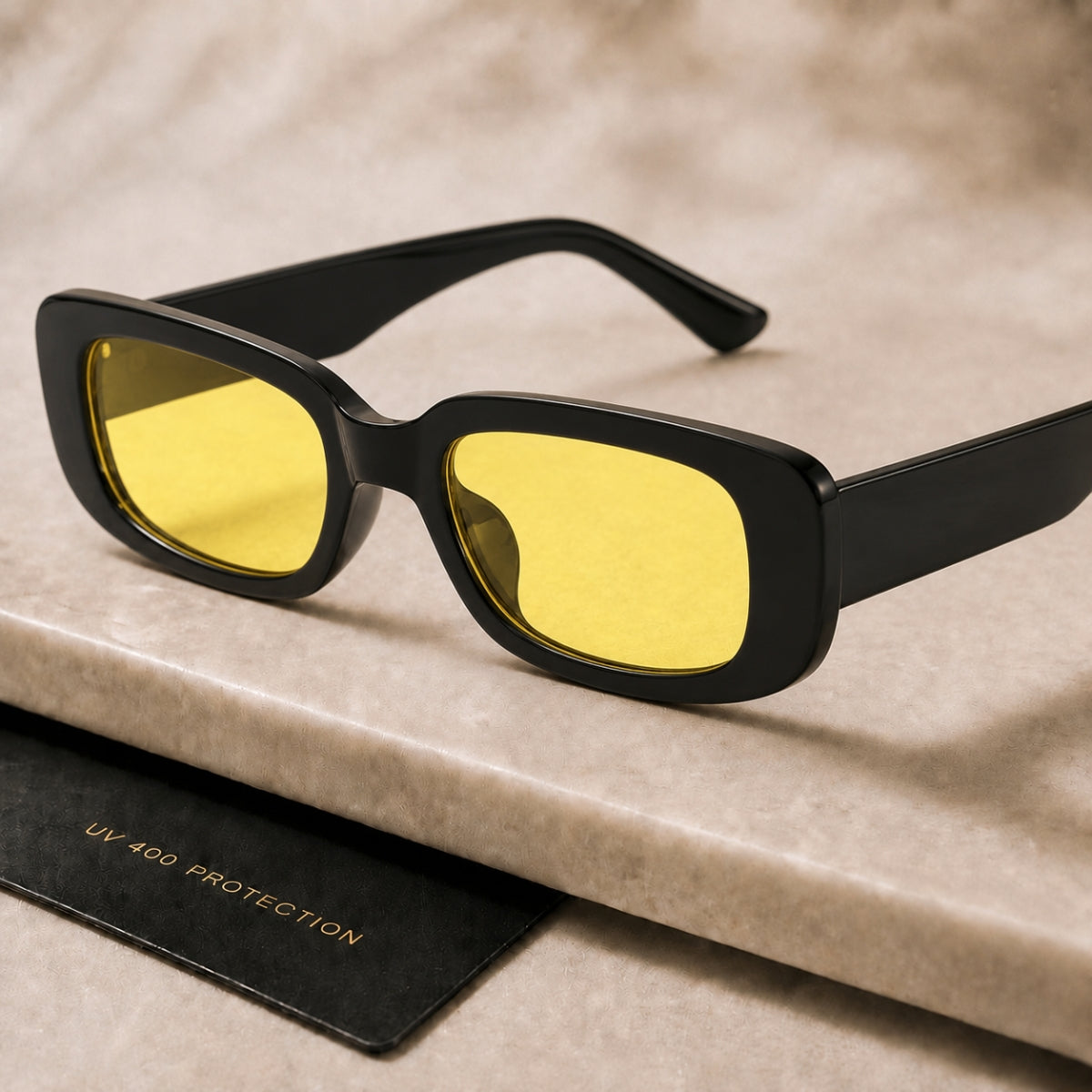 Soraya Solbrille - Sort Gul