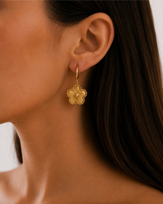 Evelia Bloom Hoops - Guld