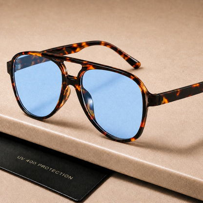 Sarena Solbrille - Leopard Blå