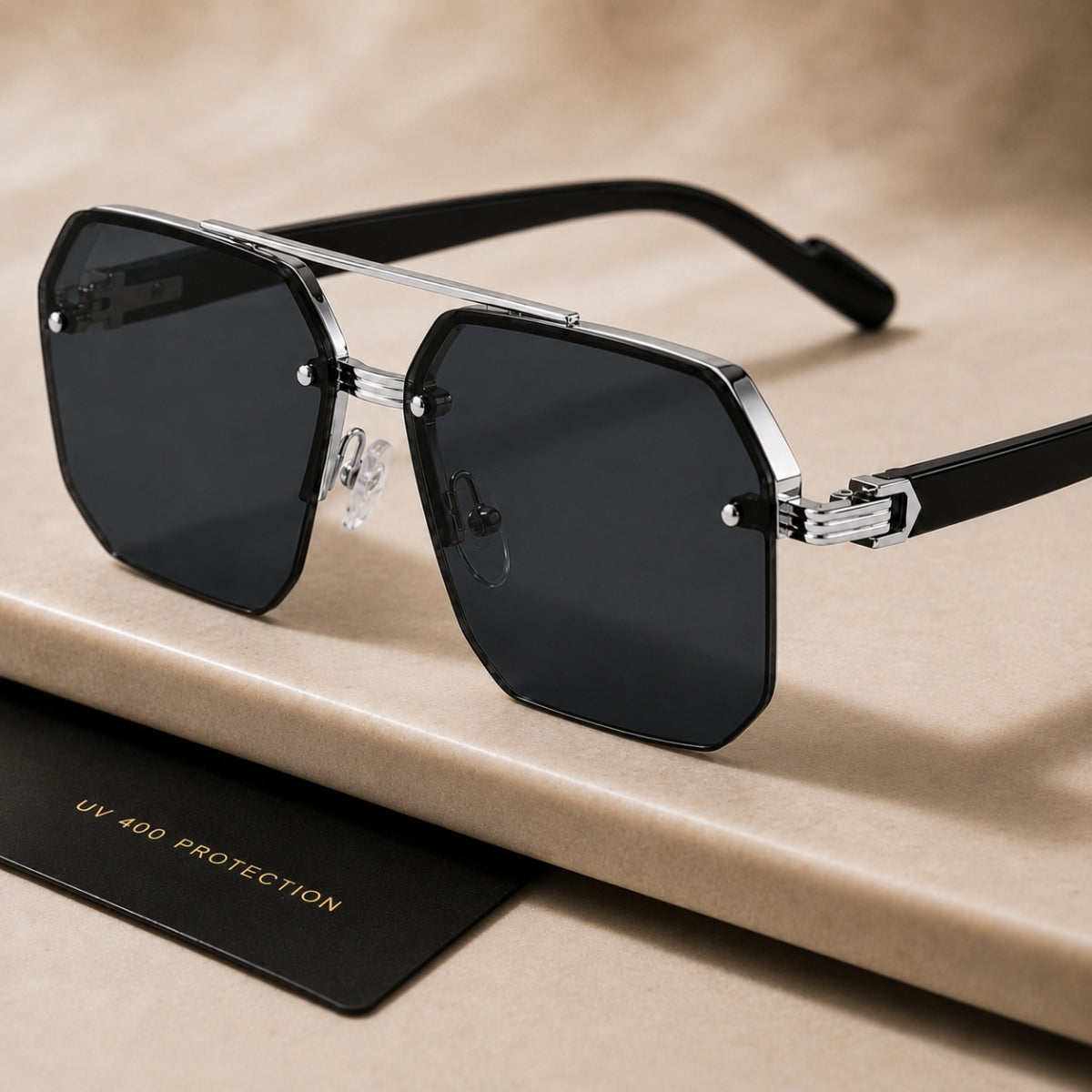 Avero Solbrille - Sort Sølv