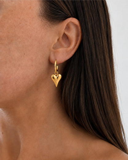 Alva Herz Ohrringe Petit - Gold