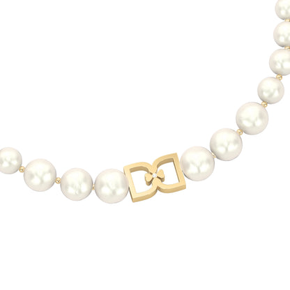 DD Perle Choker - Guld
