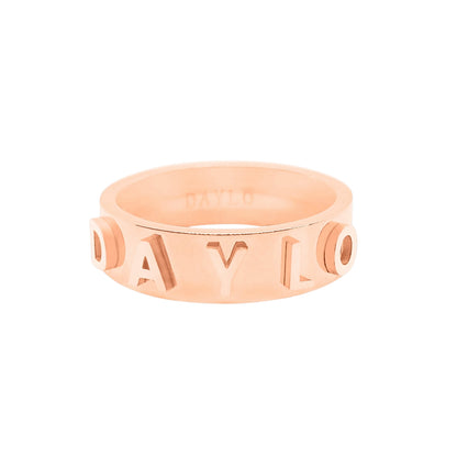 DAYLOs Signatur Ring - Rosaguld