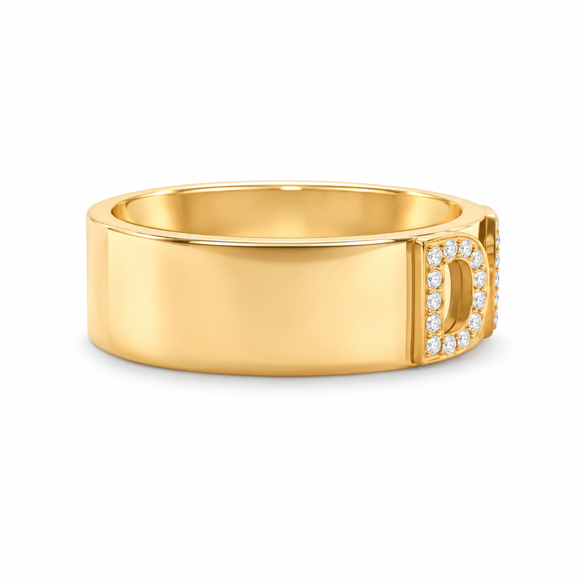Signatur Diamant Ring - Guld