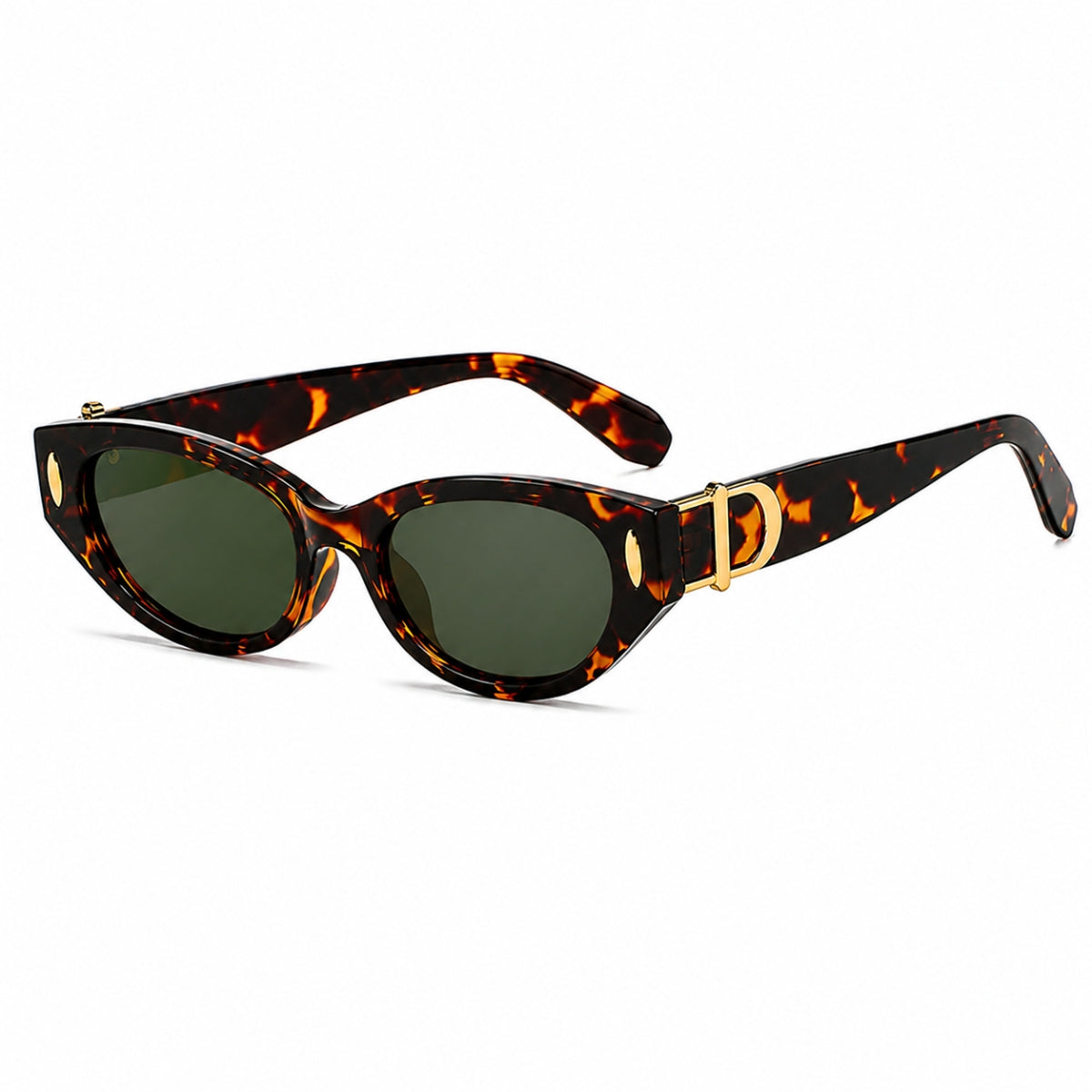 DD Solbrille - Leopard Grøn