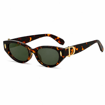 DD Solbrille - Leopard Grøn