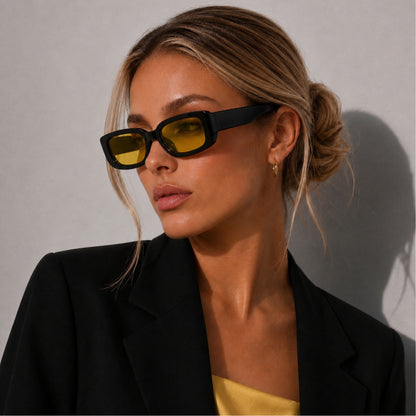 Soraya Solbrille - Sort Gul