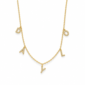 Diamant Halskette - Gold