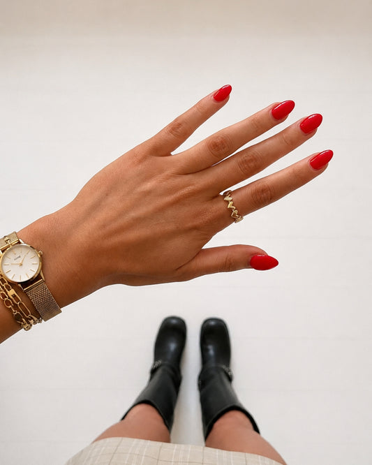 Nalia Hjerte Ring - Guld