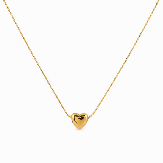 Hjärthalsband Petit - Guld