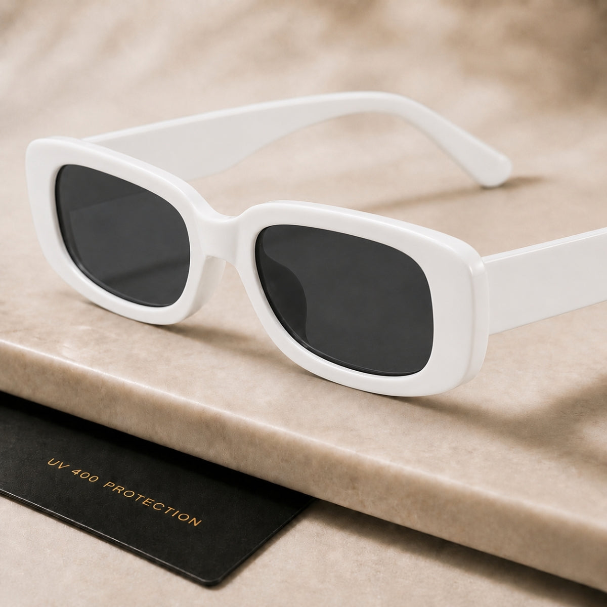 Soraya Solbrille - Hvid Sort
